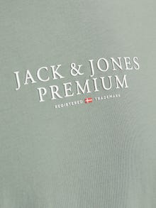 Jack & Jones Erkek Bisiklet Yaka Logo Baskili Tişört - Bluarchıe -Iceberg Green - 12217167