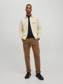 Jack & Jones Erkek RDD Logolu Tişört - Eddy Patch -Black - 12218237