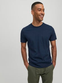 Jack & Jones Erkek RDD Logolu Tişört -Navy Blazer - 12218240