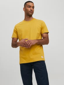 Jack & Jones Erkek RDD Logolu Tişört -Harvest Gold - 12218240