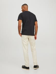 Jack & Jones Erkek RDD Logolu Tişört -Black - 12218240