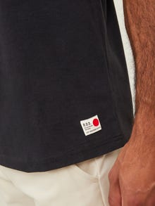 Jack & Jones Erkek RDD Logolu Tişört -Black - 12218240