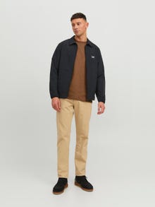Jack & Jones Erkek RDD Logolu Tişört -Cocoa Brown - 12218240