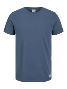 Jack & Jones Erkek RDD Logolu Tişört -Ombre Blue - 12218240