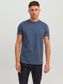 Jack & Jones Erkek RDD Logolu Tişört -Ombre Blue - 12218240