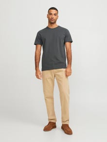 Jack & Jones Erkek RDD Logolu Tişört -Peat - 12218240