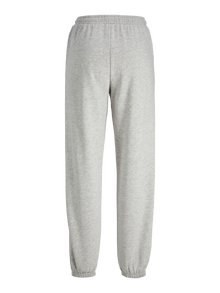 Jack & Jones Kadın Logolu Sweat Pantolon - Abbıe -Light Grey Melange - 12223960
