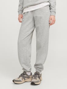 Jack & Jones Kadın Logolu Sweat Pantolon - Abbıe -Light Grey Melange - 12223960