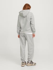 Jack & Jones Kadın Logolu Sweat Pantolon - Abbıe -Light Grey Melange - 12223960
