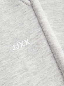 Jack & Jones Kadın Logolu Sweat Pantolon - Abbıe -Light Grey Melange - 12223960