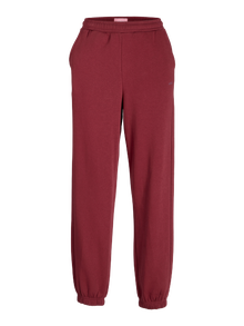 Jack & Jones Kadın Logolu Sweat Pantolon - Abbıe -Cabernet - 12223960