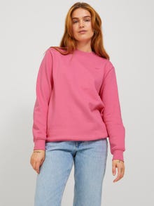 Jack & Jones Kadın Göğüste JJXX Logolu Sweatshırt - Abbıe -Carmine Rose - 12223962