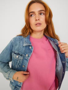 Jack & Jones Kadın Göğüste JJXX Logolu Sweatshırt - Abbıe -Carmine Rose - 12223962