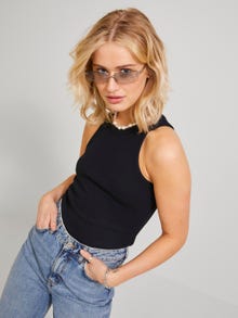 Jack & Jones Kadın Halter Yaka Bluz - Forest -Black - 12224661