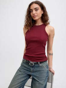 Jack & Jones Kadın Halter Yaka Bluz - Forest -Cabernet - 12224661