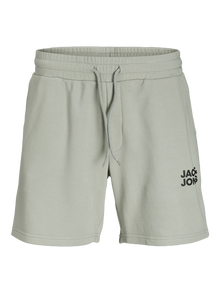 Jack & Jones Erkek Logo Baskili Sweat Sort - Newsoft -Wrought Iron - 12228920