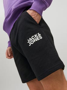 Jack & Jones Erkek Logo Baskili Sweat Sort - Newsoft -Black - 12228920