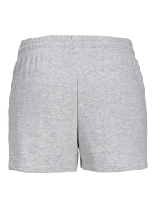 Jack & Jones Kadın Sweat Şort - Alfa -Light Grey Melange - 12231608