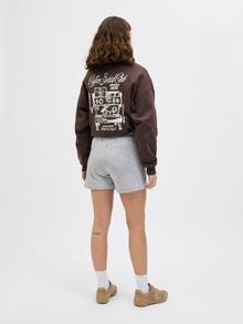 Jack & Jones Kadın Sweat Şort - Alfa -Light Grey Melange - 12231608