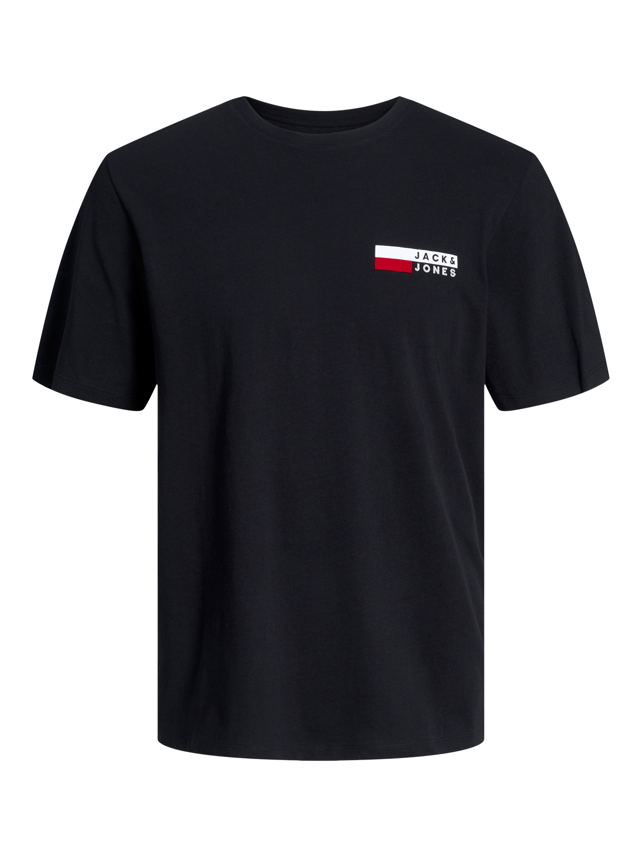 Jack & Jones Erkek Gögüs Baskili Tisört - Corplogo -Black - 12233999