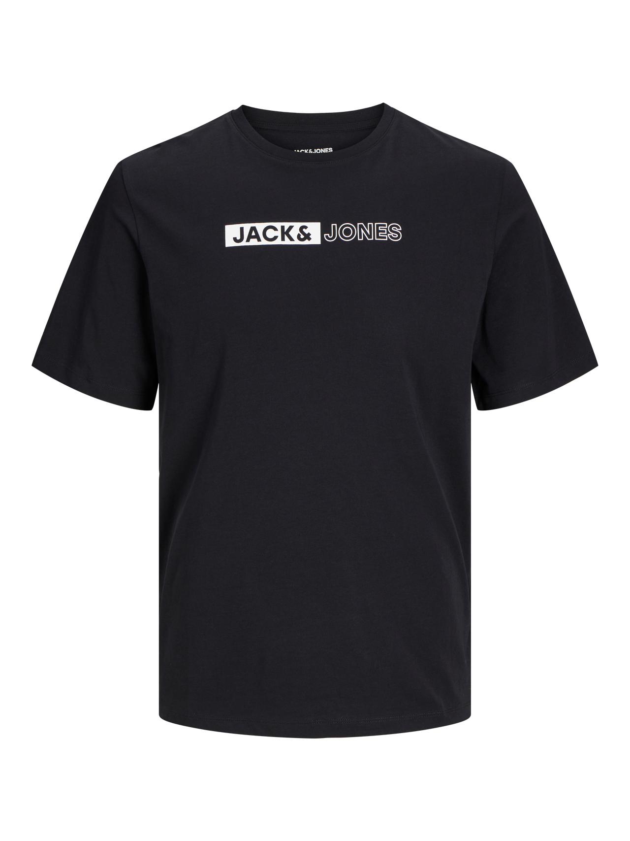 Jack & Jones Erkek Gögüs Baskili Tisört - Corplogo -Black - 12233999