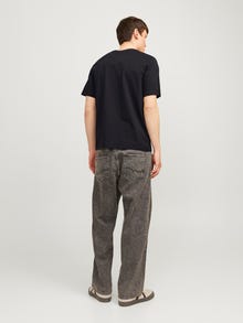 Jack & Jones Erkek Gögüs Baskili Tisört - Corplogo -Black - 12233999