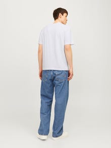 Jack & Jones Erkek Gögüs Baskili Tisört - Corplogo -White - 12233999