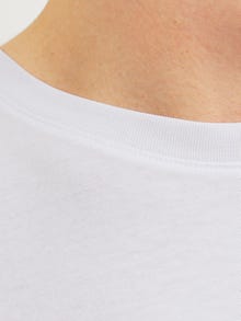Jack & Jones Erkek Gögüs Baskili Tisört - Corplogo -White - 12233999