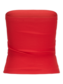 Jack & Jones Kadın Straplez Bluz - Fıona -Racing Red - 12234188