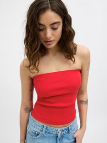 Jack & Jones Kadın Straplez Bluz - Fıona -Racing Red - 12234188