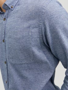 Jack & Jones Erkek Düğme Kapamalı Gömlek - Classıc -Faded Denim - 12235974