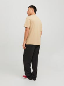 Jack & Jones Erkek PRM Baskılı Tişört - Blabrandıng -White Pepper - 12236610