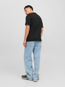 Jack & Jones Erkek Kabartma Logo Baskılı Tişört - Vesterbro -Black - 12240121