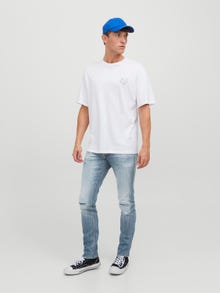 Jack & Jones Erkek Glenn Cole 571 Slım Fıt Jean -Blue Denim - 12242084