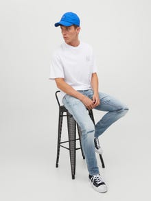 Jack & Jones Erkek Glenn Cole 571 Slım Fıt Jean -Blue Denim - 12242084