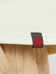 Jack & Jones Erkek RDD Göğüs Baskılı Tişört - Luca -Egret - 12243500