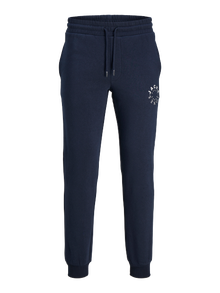 Jack & Jones Erkek Logo Baskılı Eşofman Altı - Gordon -Navy Blazer - 12247224