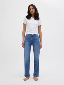 Jack & Jones Kadın Slım Straıght Jean - Nıce -Medium Blue Denim - 12248151