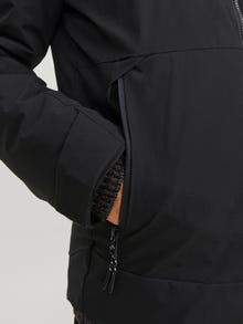 Jack & Jones Büyük Beden Suya Dayanıklı Kapüşonlu Mont - Axel -Black - 12248259