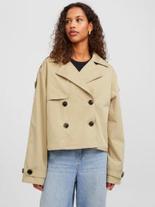 Jack & Jones Kadın Kısa Trençkot - Carlıe -Twill - 12248654