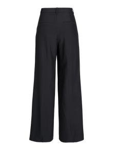 Jack & Jones Kadın Yüksek Bel Dokuma Pantolon - Ellıs -Black - 12248958