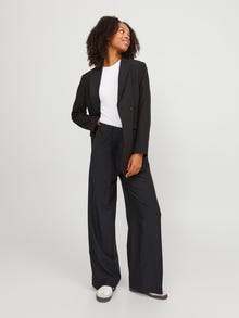 Jack & Jones Kadın Yüksek Bel Dokuma Pantolon - Ellıs -Black - 12248958