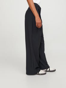Jack & Jones Kadın Yüksek Bel Dokuma Pantolon - Ellıs -Black - 12248958