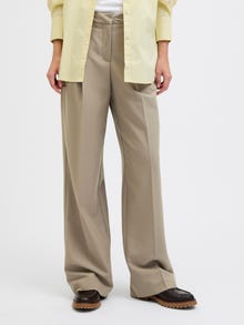Jack & Jones Kadın Yüksek Bel Dokuma Pantolon - Ellıs -Brindle - 12248958