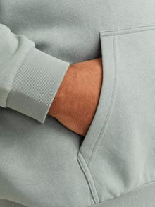 Jack & Jones Büyük Beden Kapüşonlu Sweatshırt - Bradley -Iceberg Green - 12250595