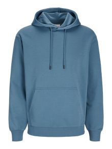 Jack & Jones Büyük Beden Kapüşonlu Sweatshırt - Bradley -Oceanview - 12250595