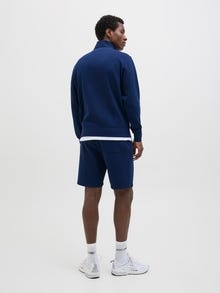 Jack & Jones Erkek Logo Baskılı Sweat Şort - Kane -Ocean Cavern - 12252251