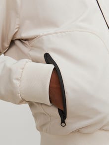 Jack & Jones Erkek Kapüşonlu Bomber Ceket - Track -Moonbeam - 12252910