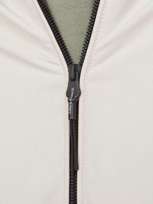 Jack & Jones Erkek Kapüşonlu Bomber Ceket - Track -Moonbeam - 12252910