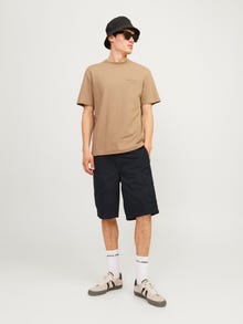 Jack & Jones Erkek Rahat Kesim Kargo Şort - Cole -Black - 12253222